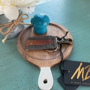 Mona B Canvas Keyring NWT